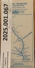 CR schedule ex-RDG Lansdale line June 1976