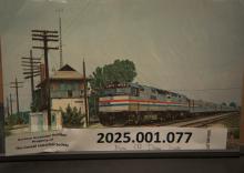 Amtrak postcard, Lake Shore Ltd, Porter, IN 1981