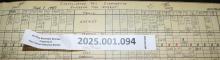 Southern Tier train dispatcher sheet, 1989-06-07