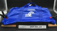 Conrail duffel bag, blue,Patrick Newman name on it