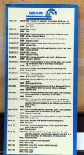 CR Signal Movement Rule Card, Rules 280-292