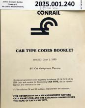 CR Car Type Codes booklet