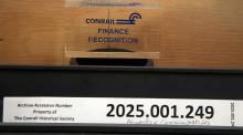 Conrail Finance Award, lucite desk award