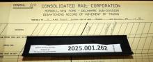 Hornell Train Dispatcher Sheet Delaware Subdivision 1988-11-06