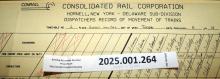 Hornell Train Dispatcher Sheet Delaware Subdivision 1988-11-08