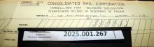 Hornell Train Dispatcher Sheet Delaware Subdivision 1988-11-11