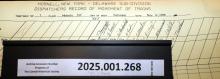 Hornell Train Dispatcher Sheet Delaware Subdivision 1988-11-12