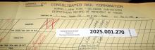 Hornell Train Dispatcher Sheet Delaware Subdivision 1988-11-14