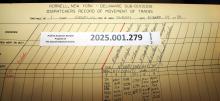 Hornell Train Dispatcher Sheet Delaware Subdivision 1988-11-24