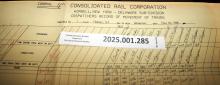 Hornell Train Dispatcher Sheet Delaware Subdivision 1988-11-30