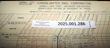Hornell Train Dispatcher Sheet Delaware Subdivision 1988-11-01