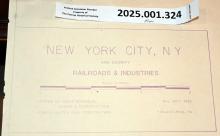 Map New York City Railroads & Industries, Tarrytown to Brooklyn, 1985-07-01