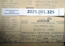 Columbus Div. Buckeye Yard Emergency Response Schematic, 1988-01-22
