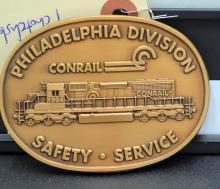 Philadelphia Div. Safety-Service belt buckle