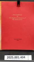 First Conference on the Weights & Measures of the United States, Souvenir Edition 1990