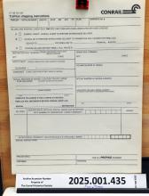 TrailVan shipping instructions, form CT 108, R2, 1985-02-01