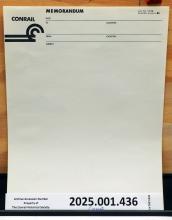 Blank memorandum sheets