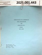 Organization & Operation of a Single Rail Gang, No. 1974, rev. April 1976