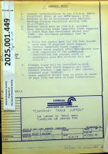 Engineering Plans Temporary Track Support Wehn Tunneling or Driving Pipe