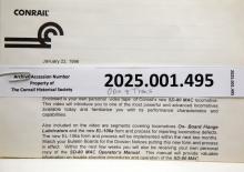 Cover letter re enclosed information about SD80MAC, 1996-01-22